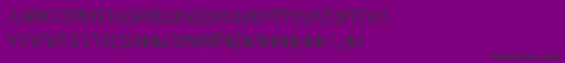 Hyldemoer DEMO Font – Black Fonts on Purple Background