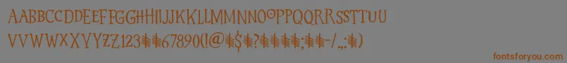 Hyldemoer DEMO Font – Brown Fonts on Gray Background
