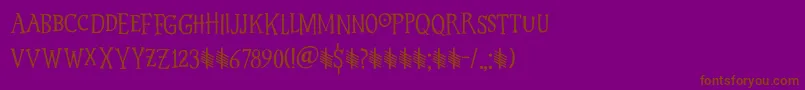 Hyldemoer DEMO Font – Brown Fonts on Purple Background