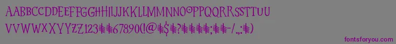 Hyldemoer DEMO Font – Purple Fonts on Gray Background