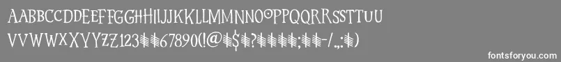 Hyldemoer DEMO Font – White Fonts on Gray Background