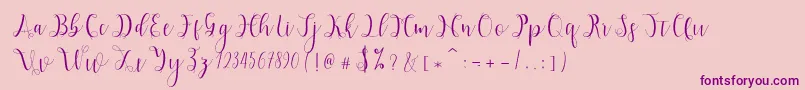 More about Hypatia Font Hypatia Font – Purple Fonts on Pink Background
