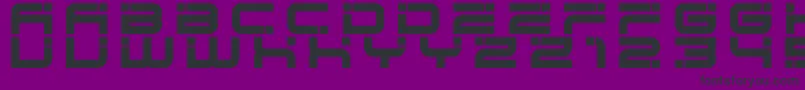 hype fixer Font – Black Fonts on Purple Background