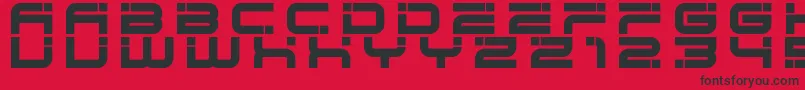 hype fixer Font – Black Fonts on Red Background