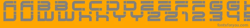 hype fixer Font – Gray Fonts on Orange Background