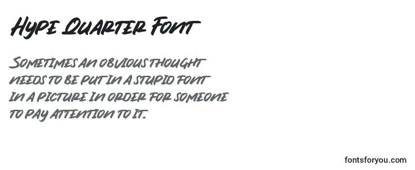 Fonte Hype Quarter Font