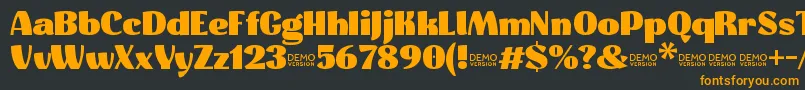 Hyper Demo Black Font – Orange Fonts on Black Background