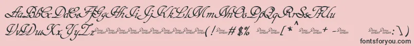 Hypertiroid   Demo Font – Black Fonts on Pink Background