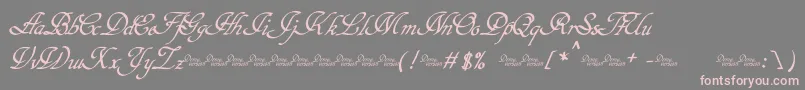 Hypertiroid   Demo Font – Pink Fonts on Gray Background