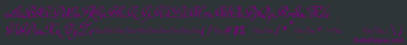 Шрифт Hypertiroid   Demo – фиолетовые шрифты на чёрном фоне