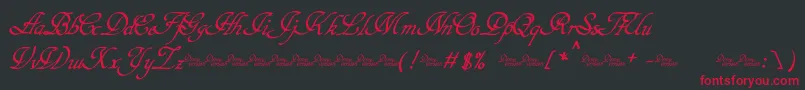 Hypertiroid   Demo Font – Red Fonts on Black Background