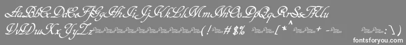 Hypertiroid   Demo Font – White Fonts on Gray Background