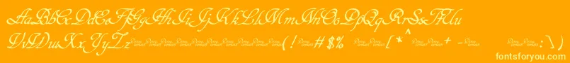 Hypertiroid   Demo Font – Yellow Fonts on Orange Background