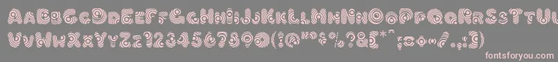 Hypmotizin Font – Pink Fonts on Gray Background
