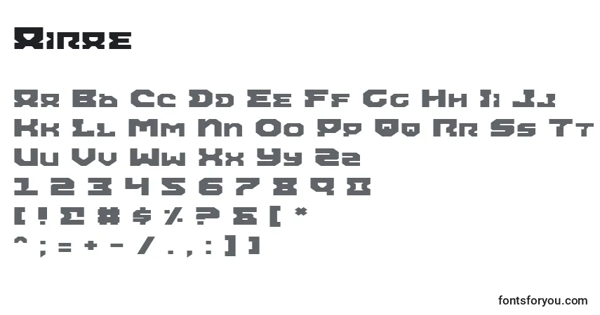 Airae Font – alphabet, numbers, special characters