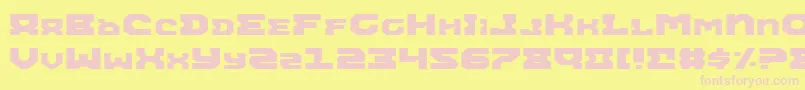 Airae Font – Pink Fonts on Yellow Background