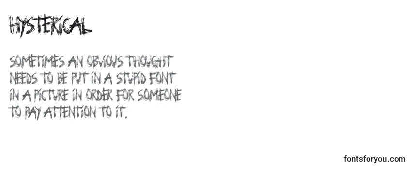 Hysterical Font