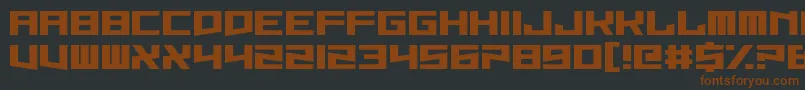 Hysterix Font – Brown Fonts on Black Background