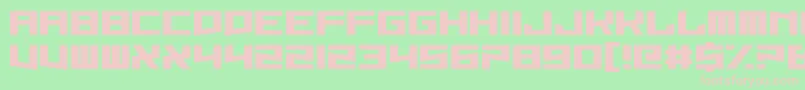Hysterix-fontti – vaaleanpunaiset fontit vihreällä taustalla