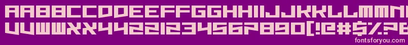 Hysterix Font – Pink Fonts on Purple Background