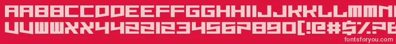 Hysterix Font – Pink Fonts on Red Background