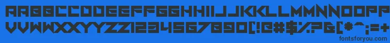 I Am A Designer Font – Black Fonts on Blue Background