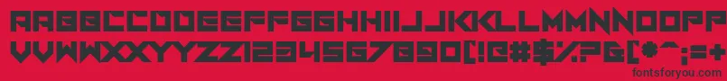 フォントI Am A Designer – 赤い背景に黒い文字