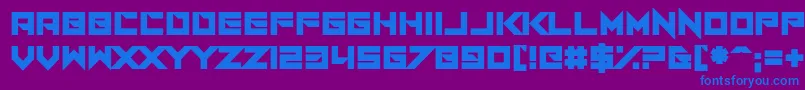 I Am A Designer-fontti – siniset fontit violetilla taustalla