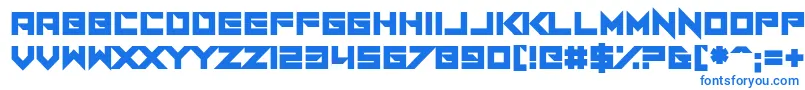フォントI Am A Designer – 白い背景に青い文字