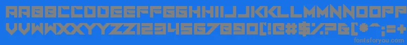 fuente I Am A Designer – Fuentes Grises Sobre Fondo Azul