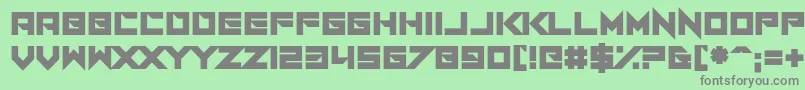 フォントI Am A Designer – 緑の背景に灰色の文字