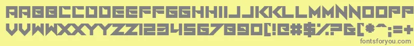 Шрифт I Am A Designer – серые шрифты на жёлтом фоне