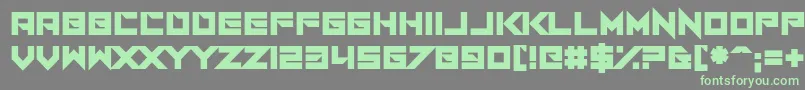 フォントI Am A Designer – 灰色の背景に緑のフォント