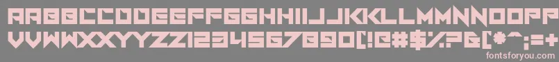 フォントI Am A Designer – 灰色の背景にピンクのフォント