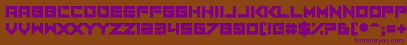 Шрифт I Am A Designer – фиолетовые шрифты на коричневом фоне