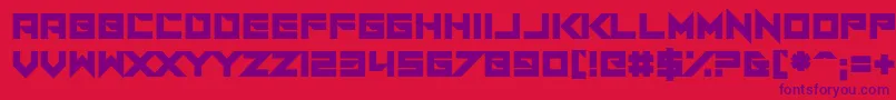 Шрифт I Am A Designer – фиолетовые шрифты на красном фоне