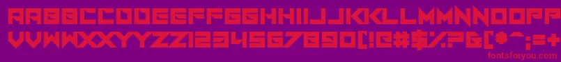 Шрифт I Am A Designer – красные шрифты на фиолетовом фоне
