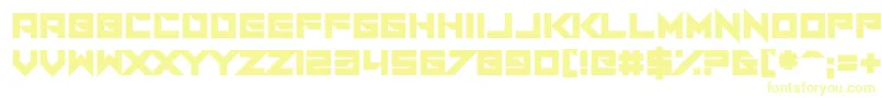 Шрифт I Am A Designer – жёлтые шрифты на белом фоне