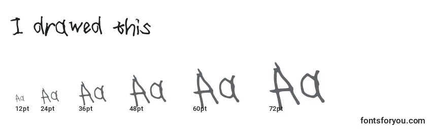 I drawed this Font Sizes