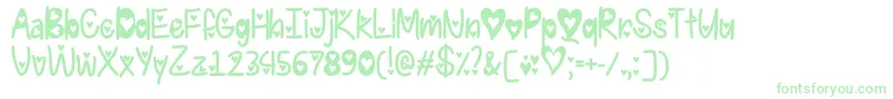 I Found My Valentine Hearted   Font – Green Fonts
