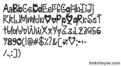 I Found My Valentine Hearted   font – Fonts Starting With I
