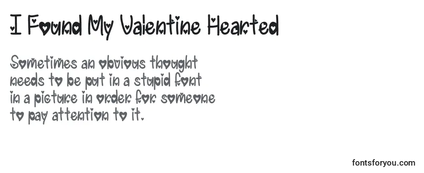 I Found My Valentine Hearted   (130058) Font
