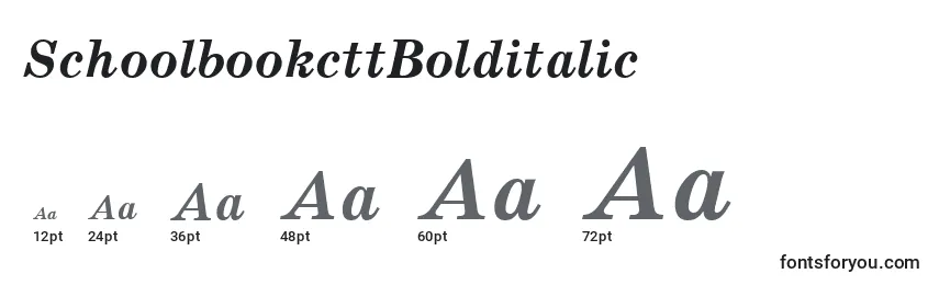SchoolbookcttBolditalic Font Sizes