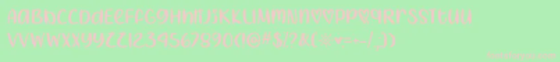 I Heart Summer   Font – Pink Fonts on Green Background