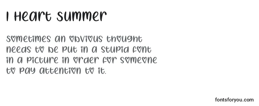 I Heart Summer   (130062) Font