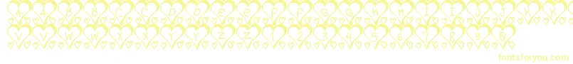 Шрифт I love St – жёлтые шрифты