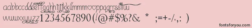 I Love What You Do   Font – Black Fonts on Pink Background