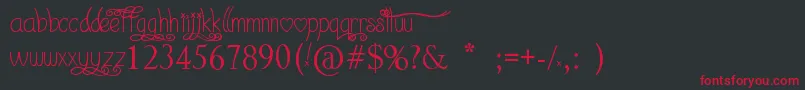 I Love What You Do   Font – Red Fonts on Black Background