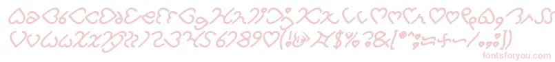 Fonte I Love You Bold Italic – fontes cor-de-rosa