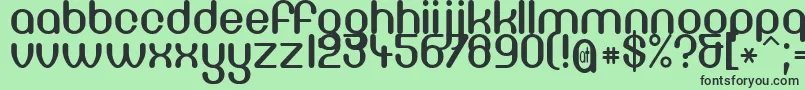 Df667Chlorine Font – Black Fonts on Green Background